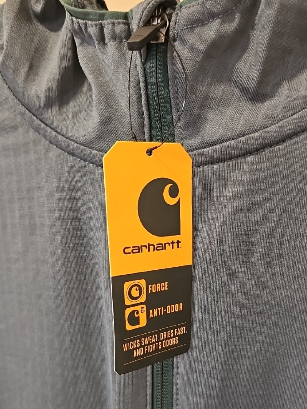 Carhartt Force Relaxed Fit Half-Zip Hooded Pullover; NWT; Size Large - Picture 5 of 12